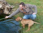 Tim and Phoenix at the Pond. 